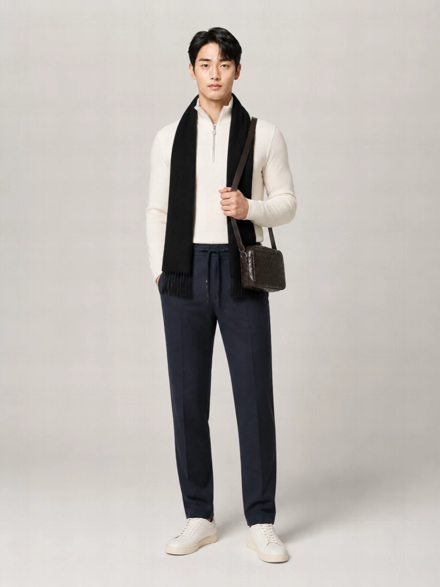 Brunello Cucinelli Half Zip Sweater High Collar