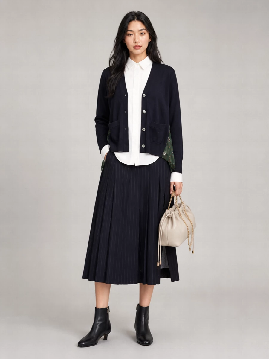 Sacai Floral Print Fitted Jacket
