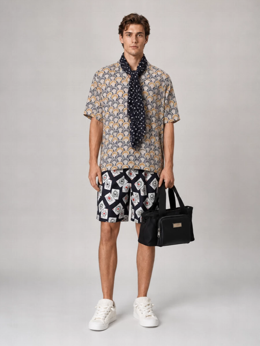 Dolce&Gabbana Silk Polka-Dot Scarf