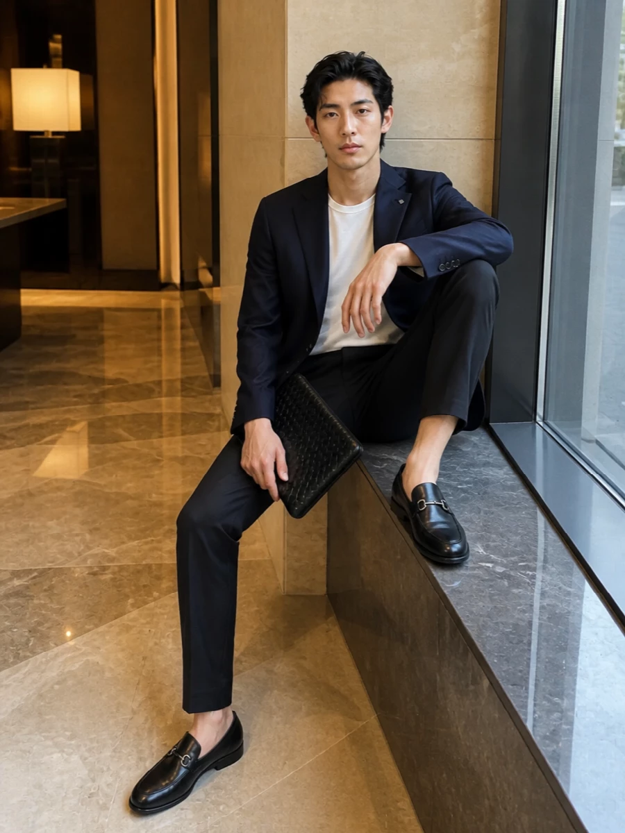 Pal zileri tagliatore navy blazer charcoal trouser