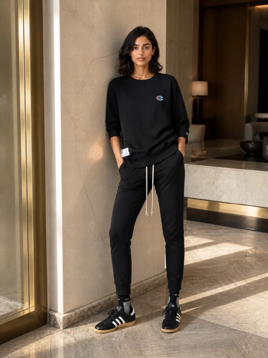 Rick owens track pants adidas japan sneakers