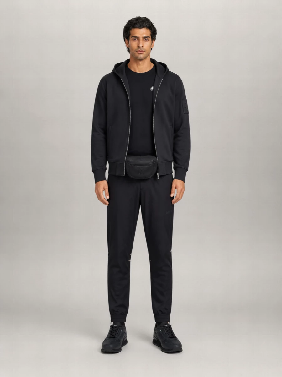 Moose Knuckles cotton zip up hoodie