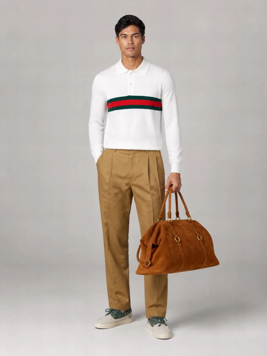 Gucci Cashmere Polo Sweater