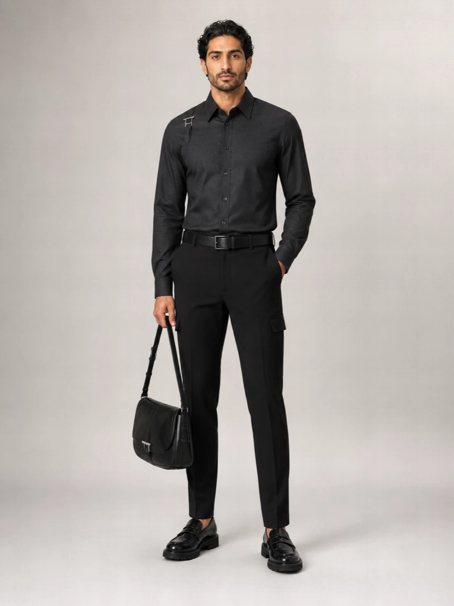 Alexander Mcqueen Wool Regular-Fit Tapered Cargo Trousers