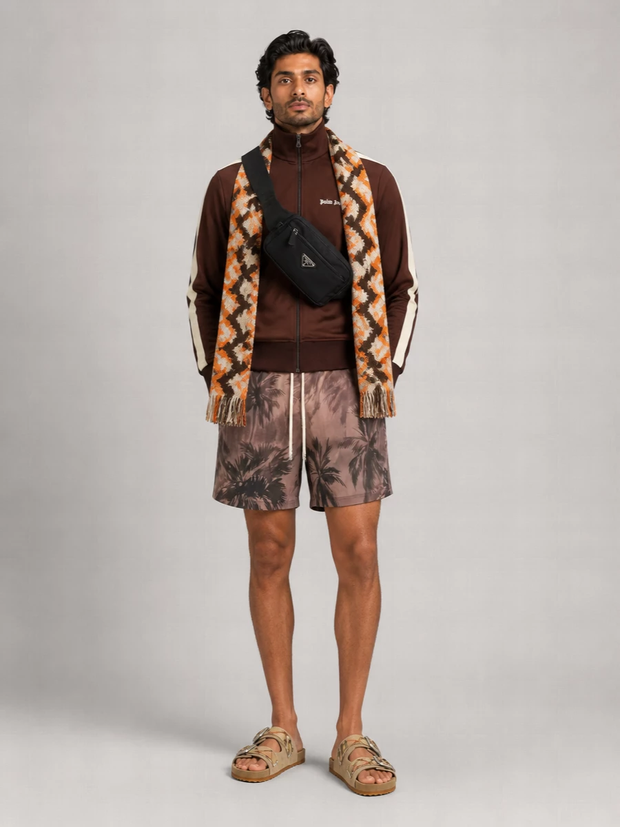 Palm Angels Printed Swim Shorts