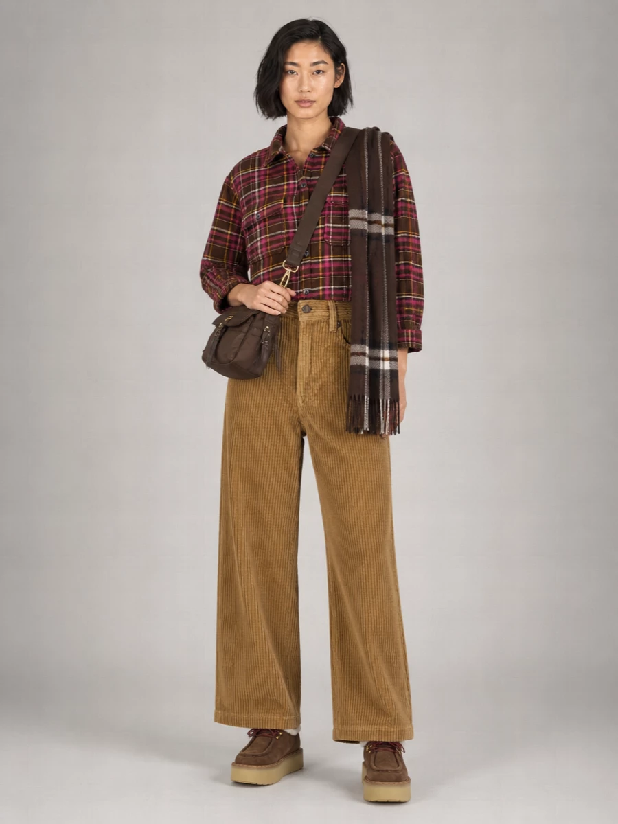 R13 Cropped Padded Checked Overshirt
