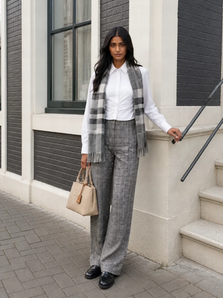 Ermanno scervino trousers prada loafers outfit