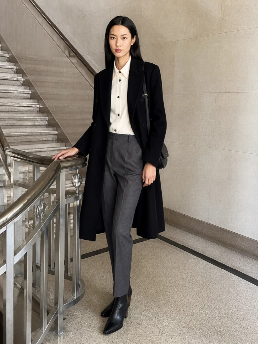Studio nicholson coat tailored trousers boots