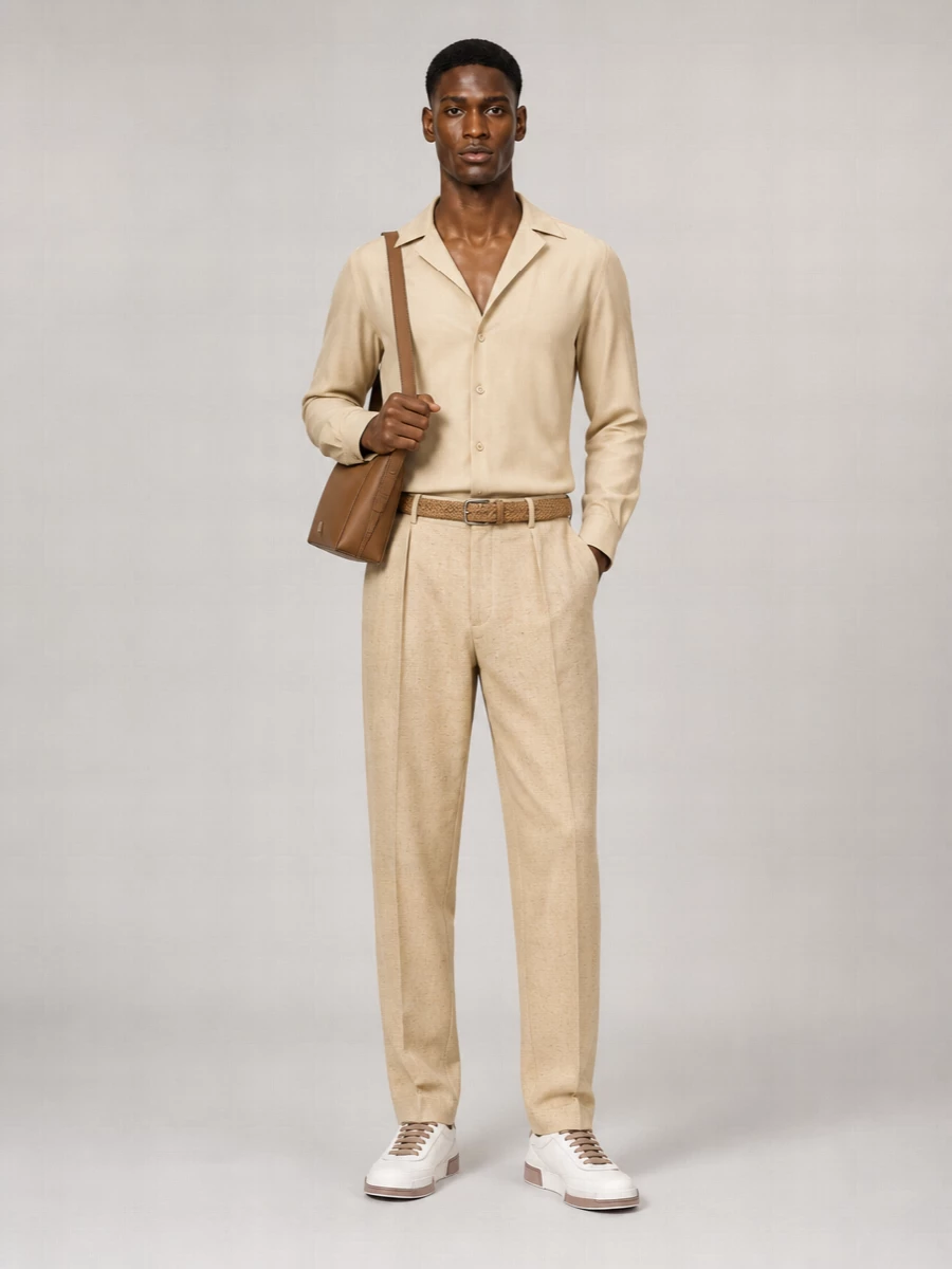 Dolce&Gabbana Linen V-Neck Shirt