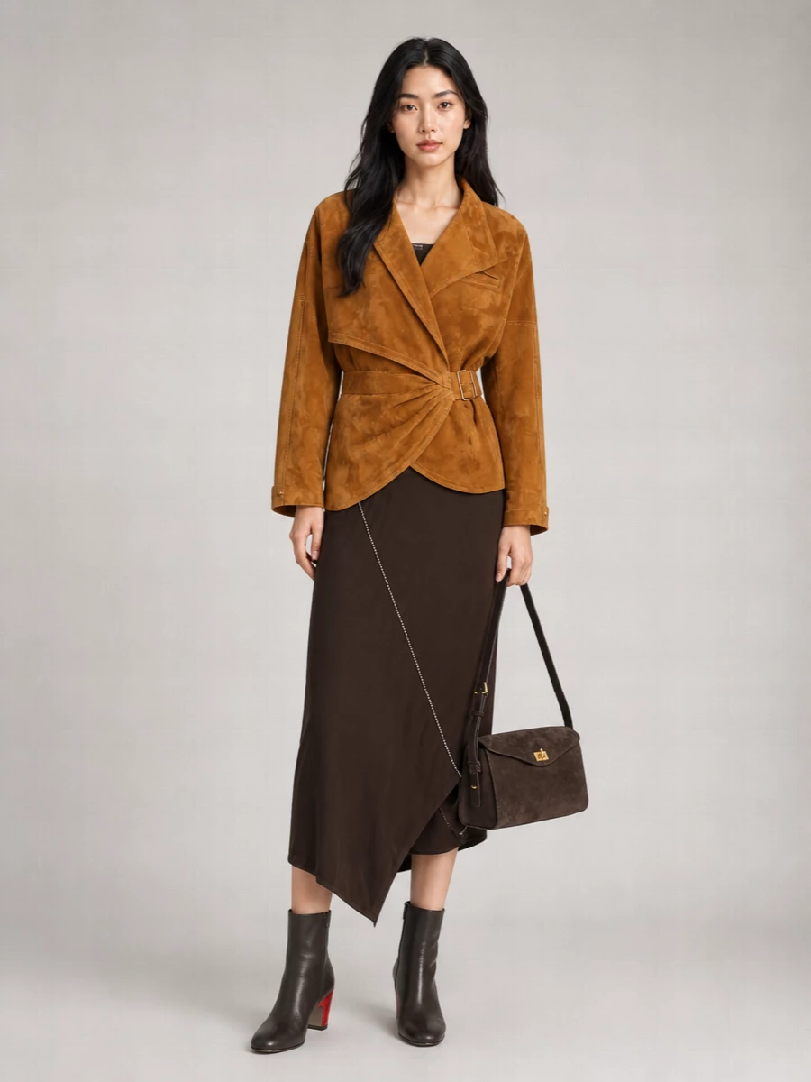 Darkpark Suede Fitted Jacket