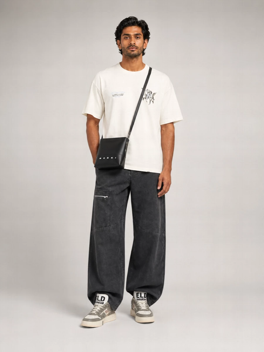 Represent Cotton Relaxed-Fit Short-Sleeve Printed T-Shirt