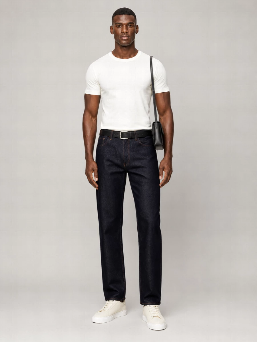Emporio Armani denim straight-leg jeans