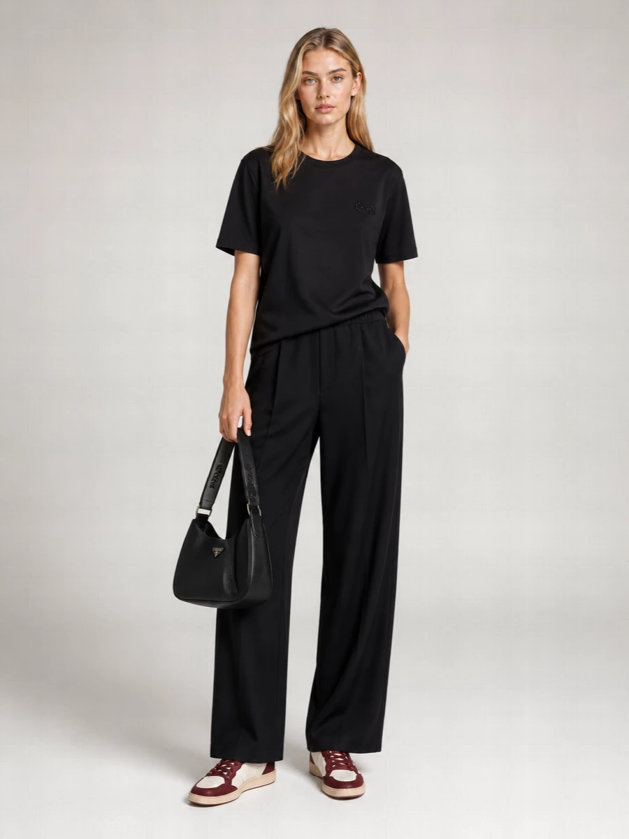 Prada Black Leather Shoulder Bag
