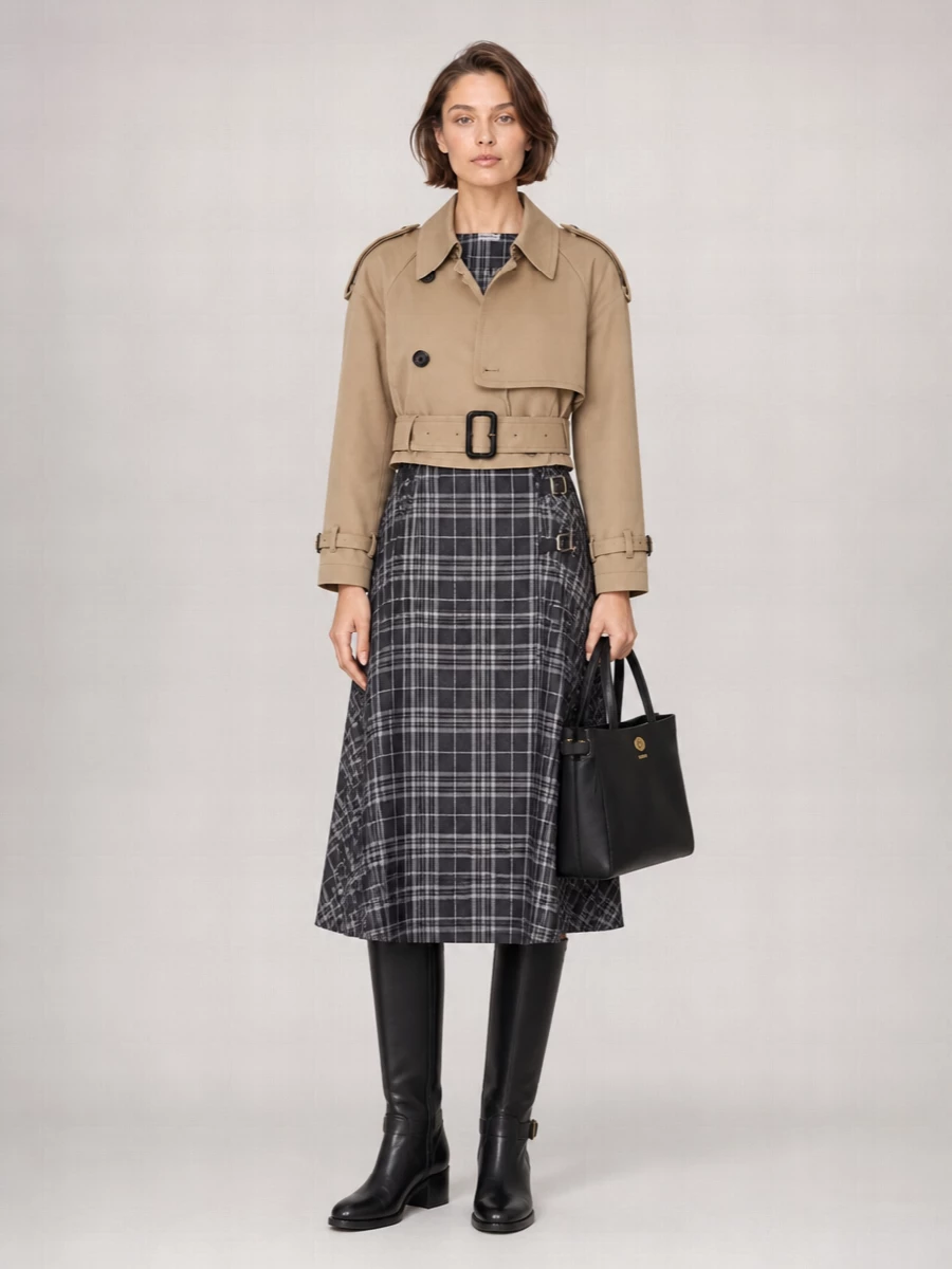 Burberry Leather Knee-High Boots