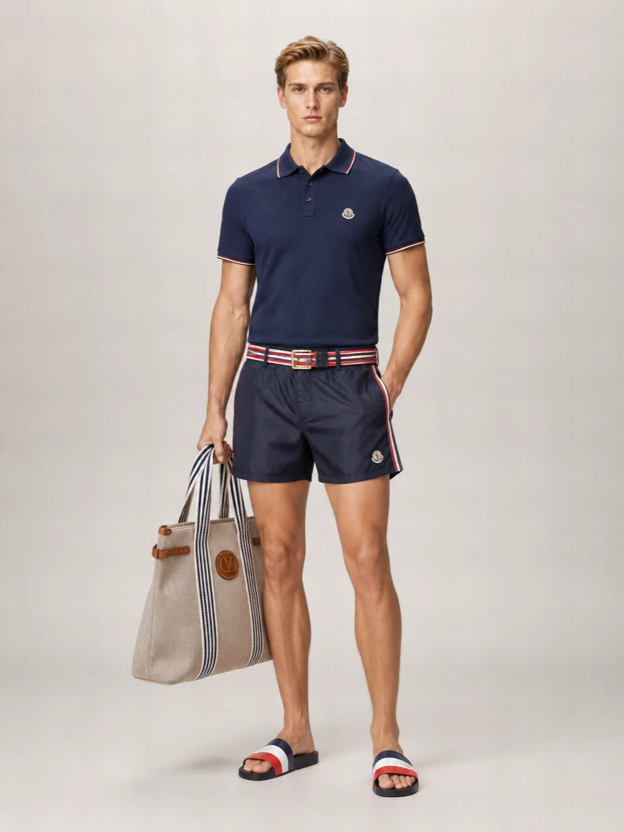 Moncler Cotton Short-Sleeve Polo Shirt