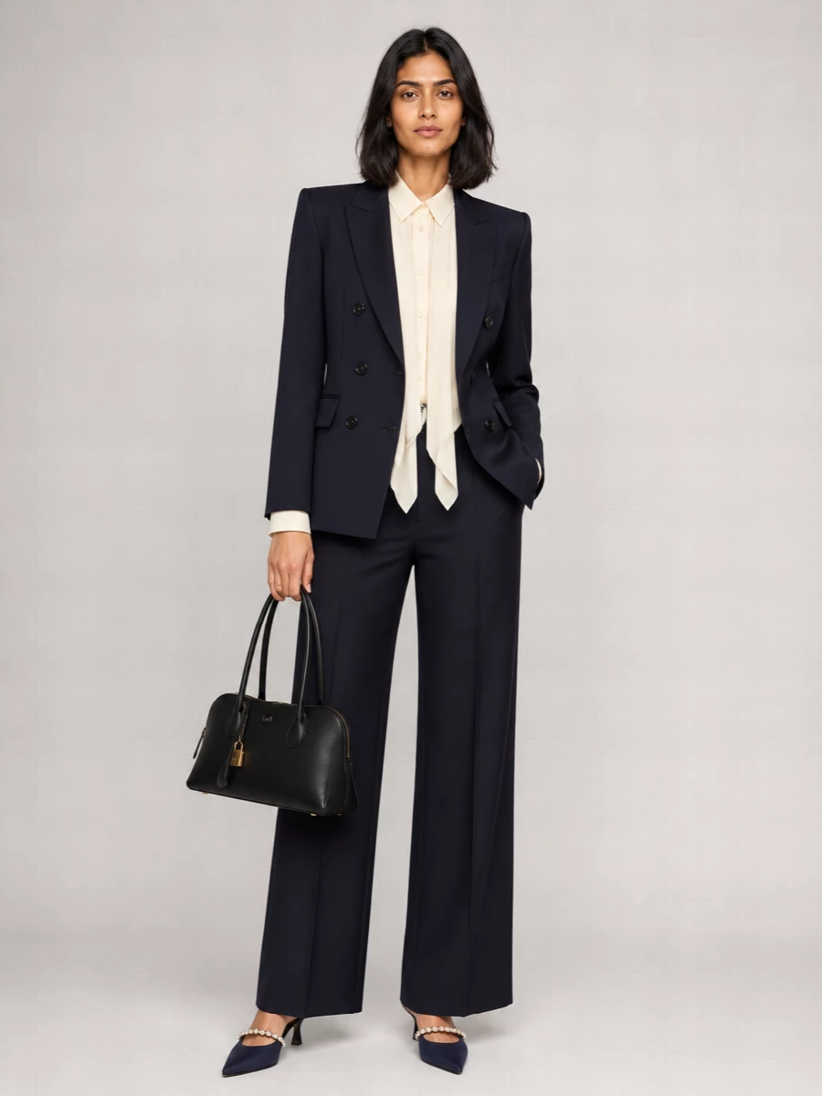 Stella Mccartney Wool Slim Double-Breasted Blazer