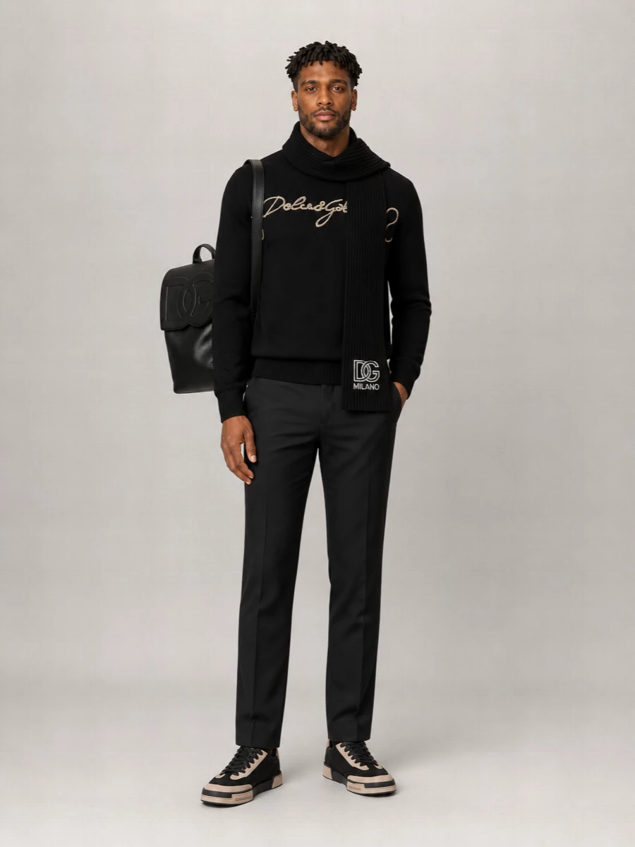 Dolce&Gabbana Leather Low-Top Sneakers