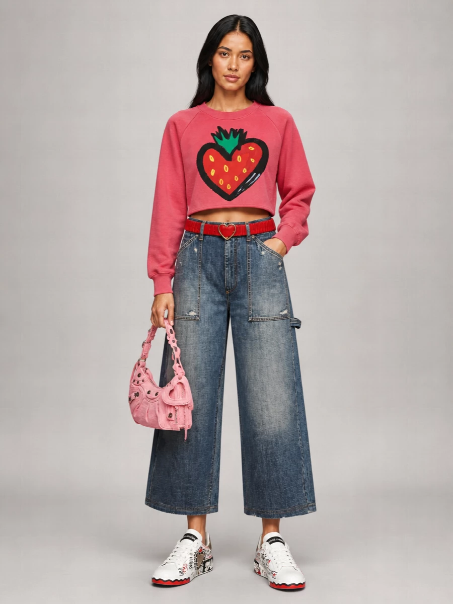 Dolce&Gabbana Strawberry Print Sweatshirt