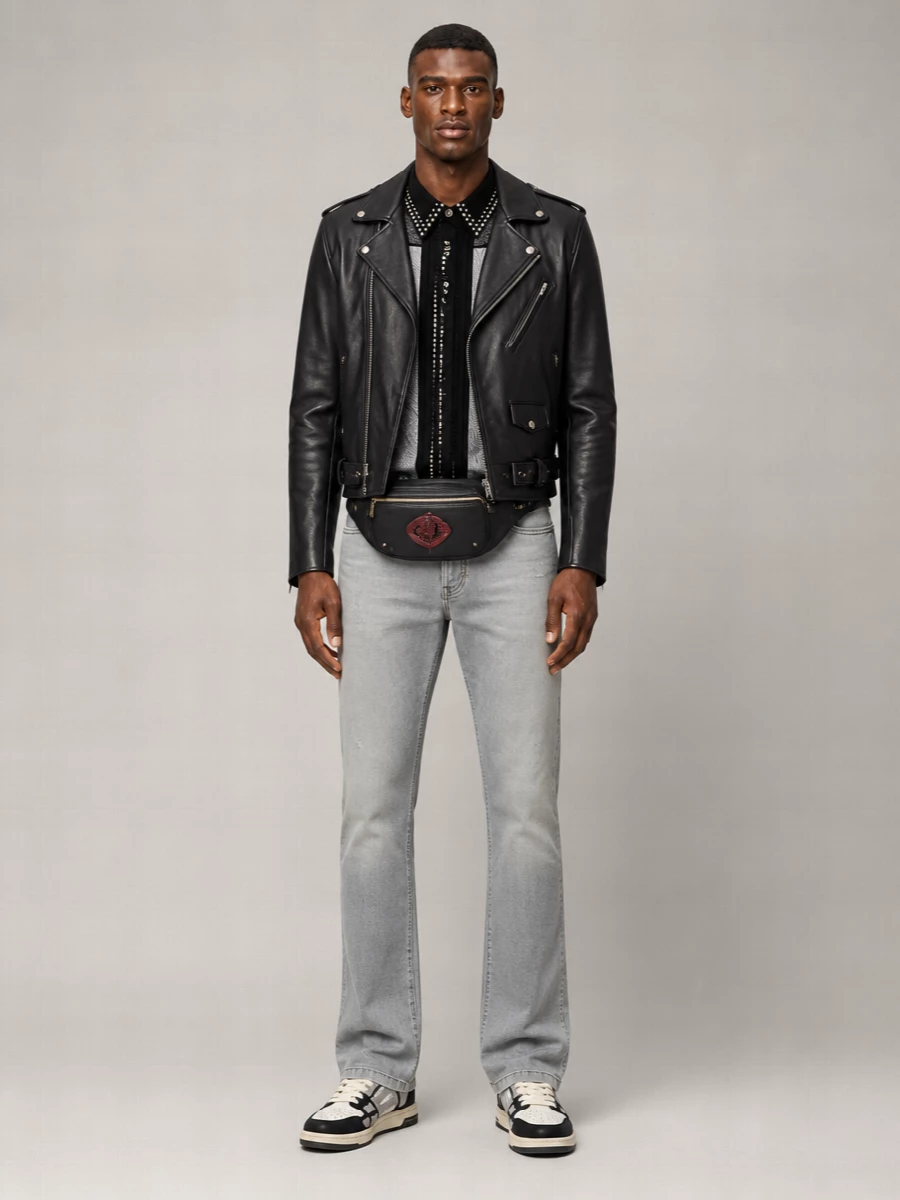 Saint Laurent Leather Biker Jacket