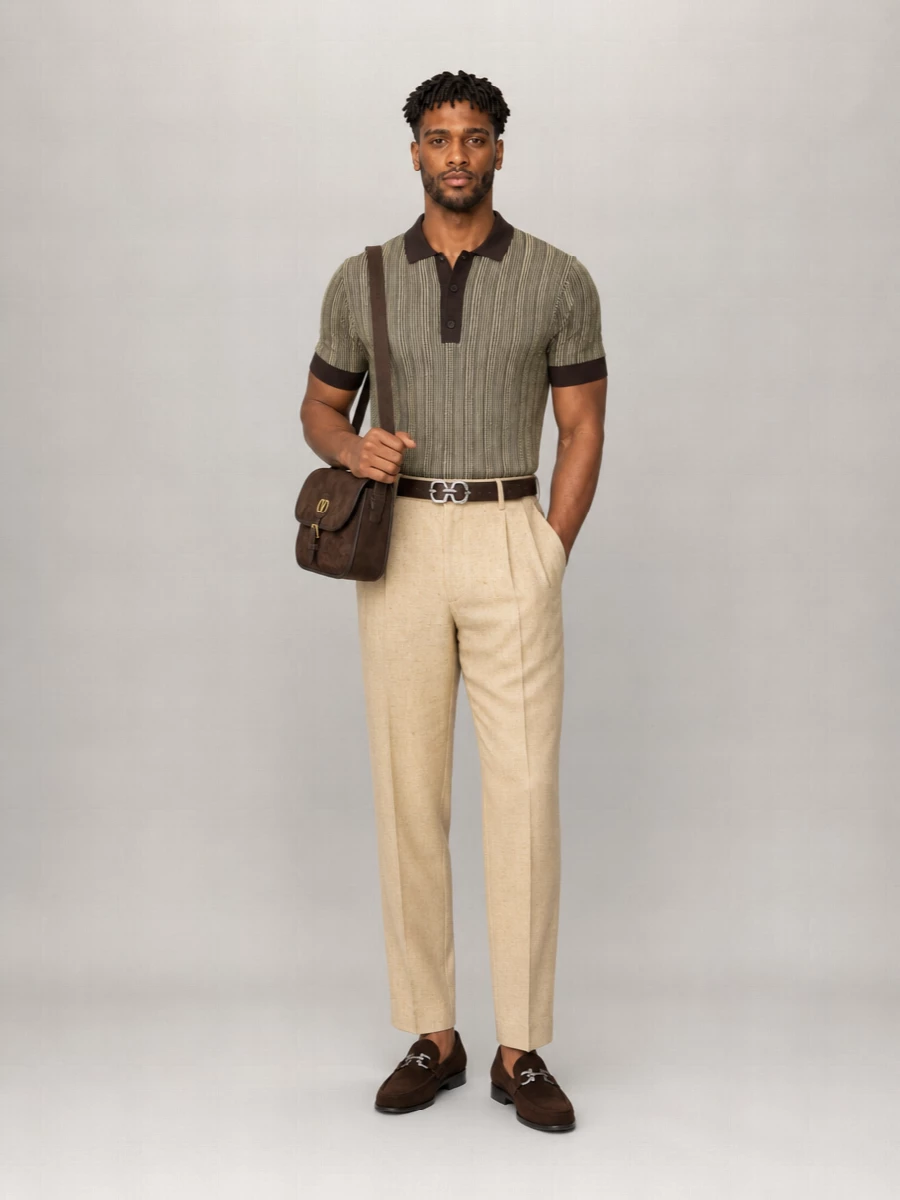 Ferragamo Embroidered Stretch Polo Shirt