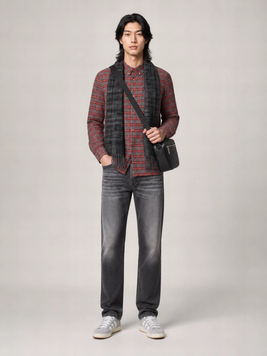 Gimaguas Checked Flannel Shirt