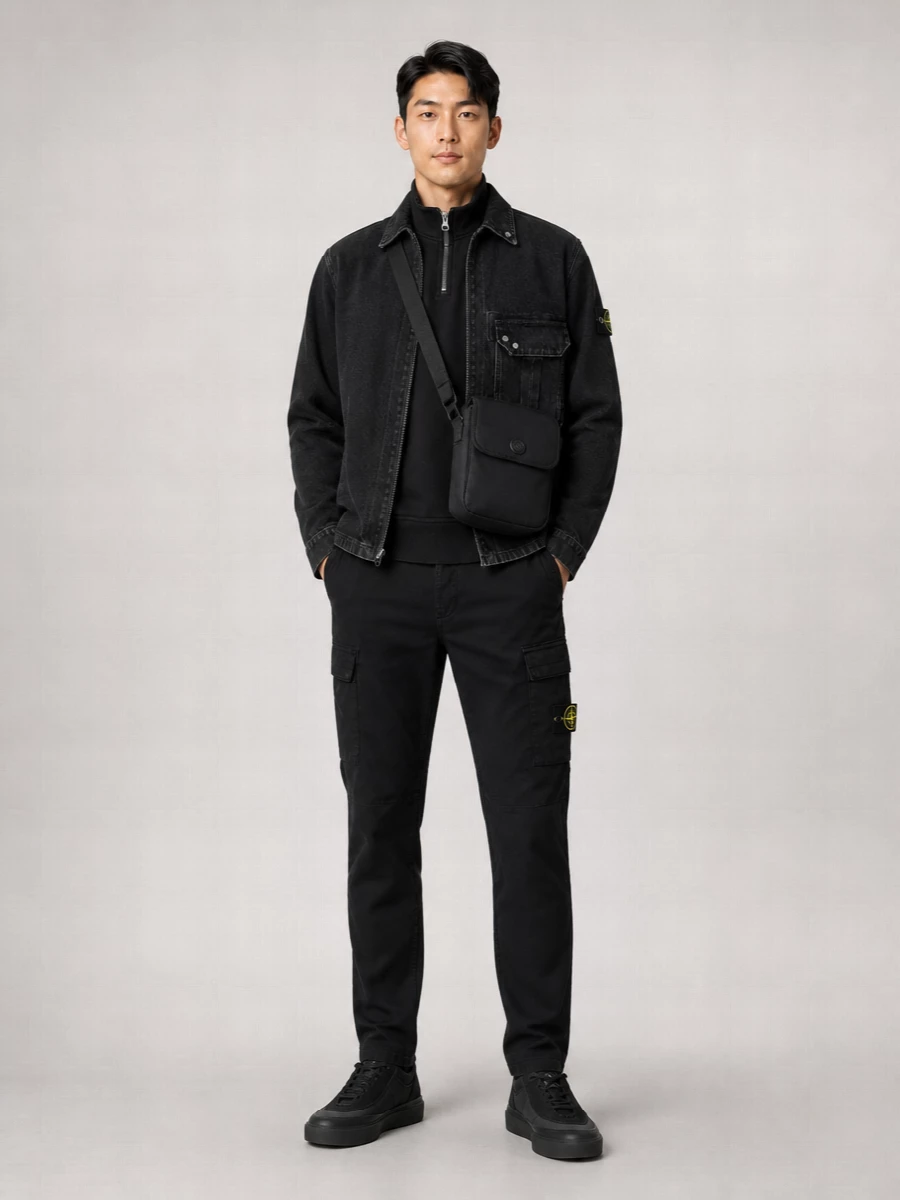 Stone Island Denim Shirt Jacket