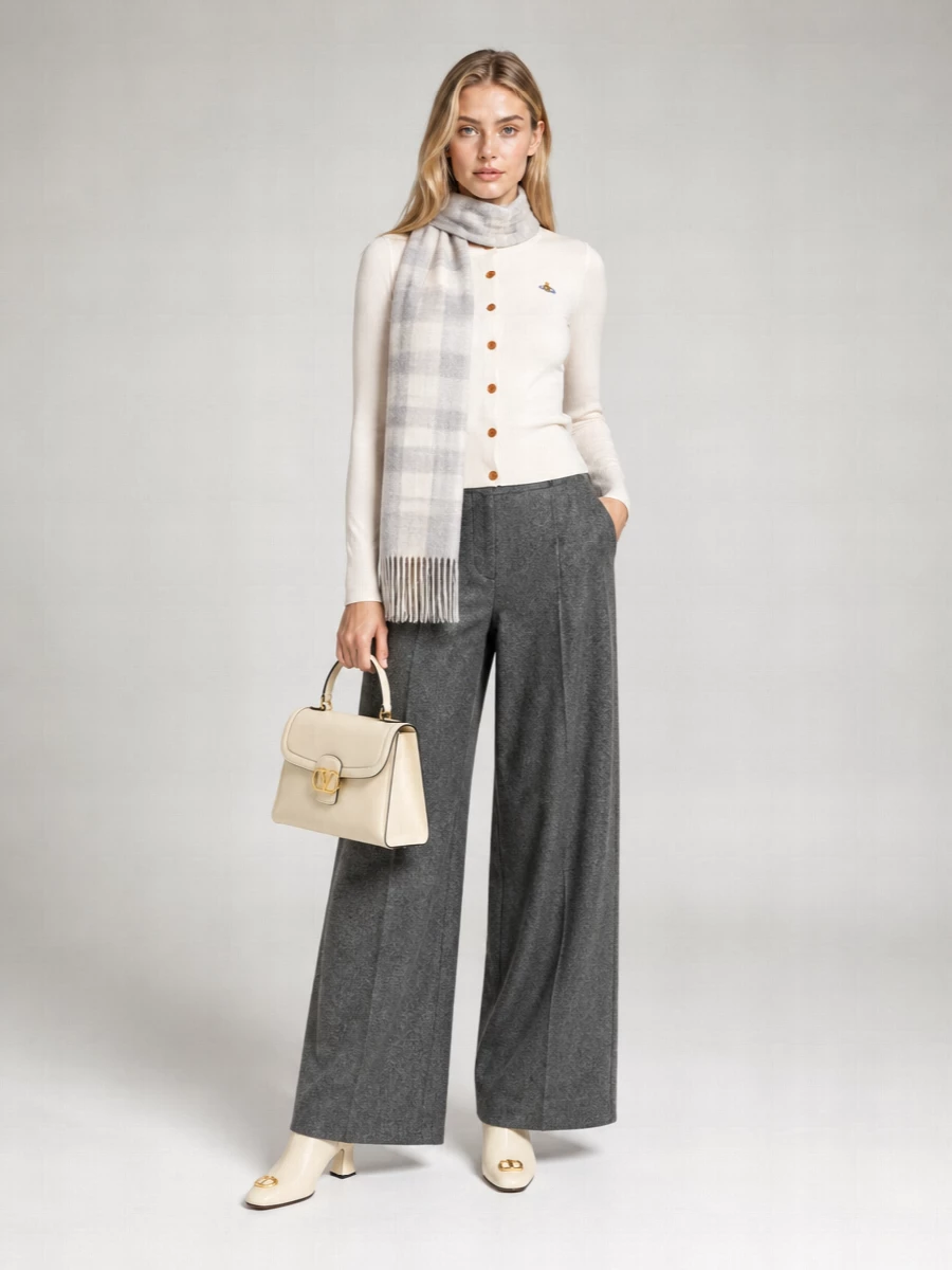 Vivienne Westwood Cashmere Blend Ribbed Cardigan