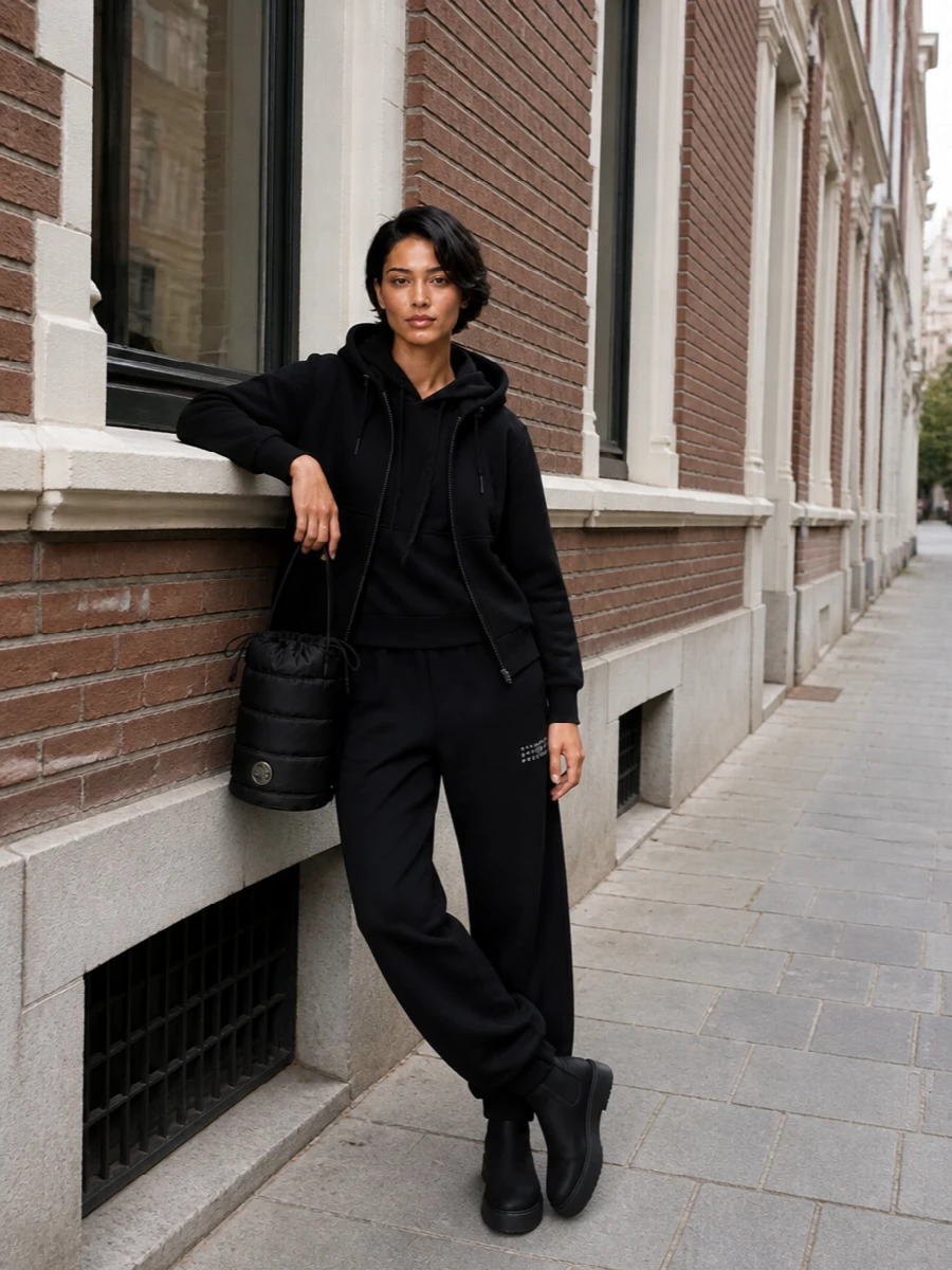 Mm6 track pants nike hoodie moncler bag outfit