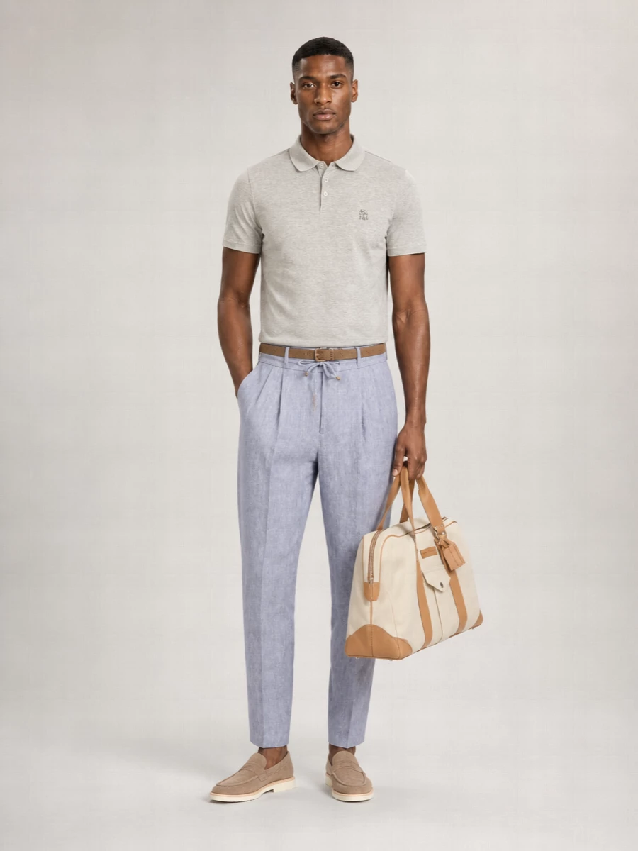Brunello Cucinelli Leather Travel Tote Bag