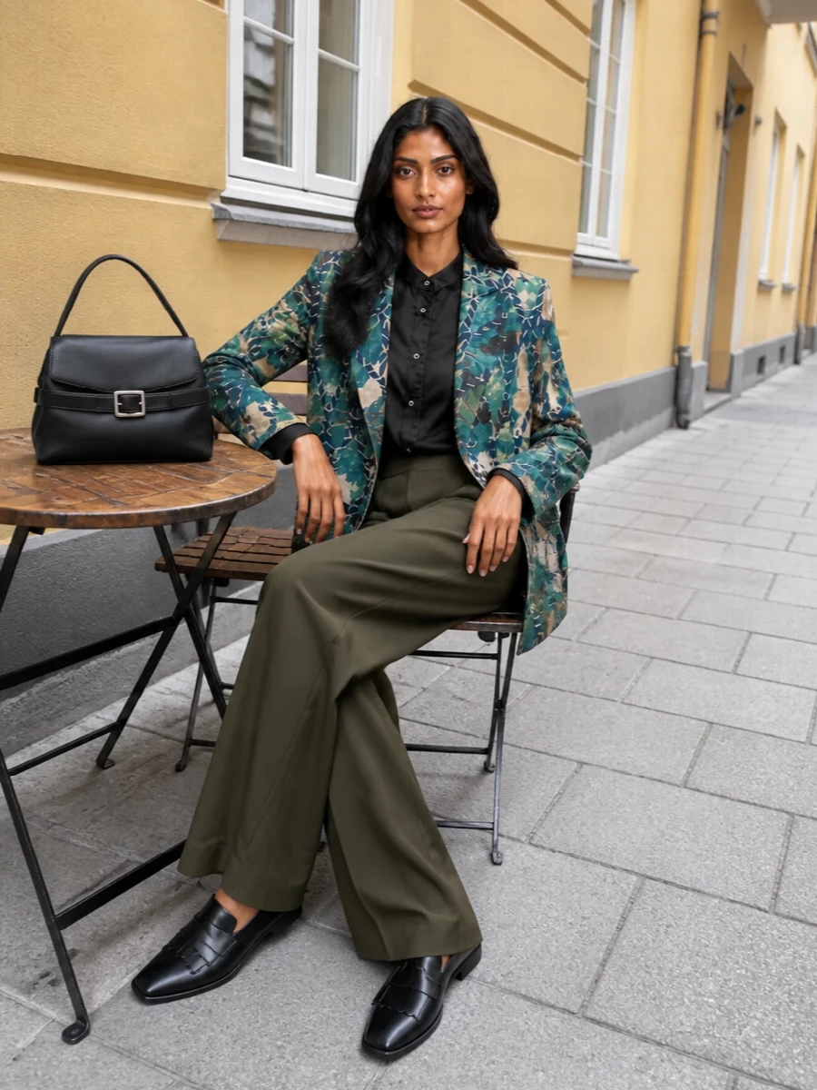 Pierre louis mascia blazer max mara wide leg trouser