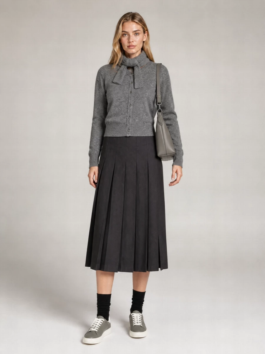 Dunst Ribbed Wool Blend Knit Cardigan