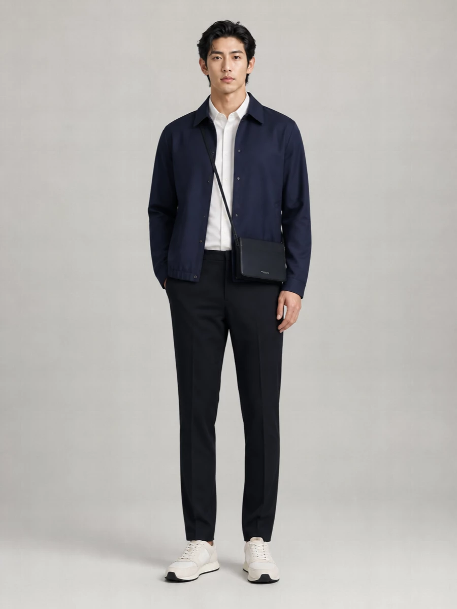 Boss Wool Blend Overshirt Jacket