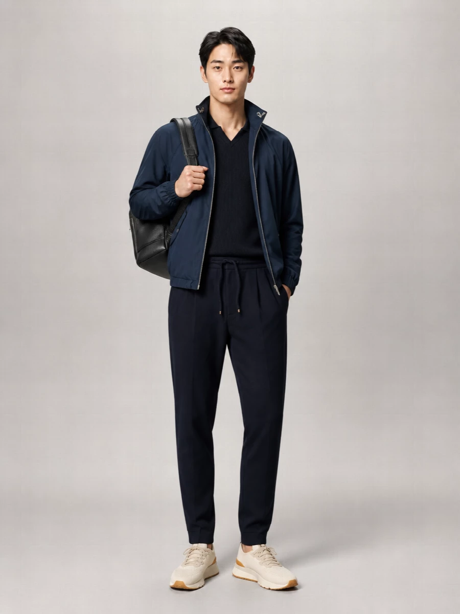 Brunello Cucinelli Nylon Hooded Zip-Up Jacket