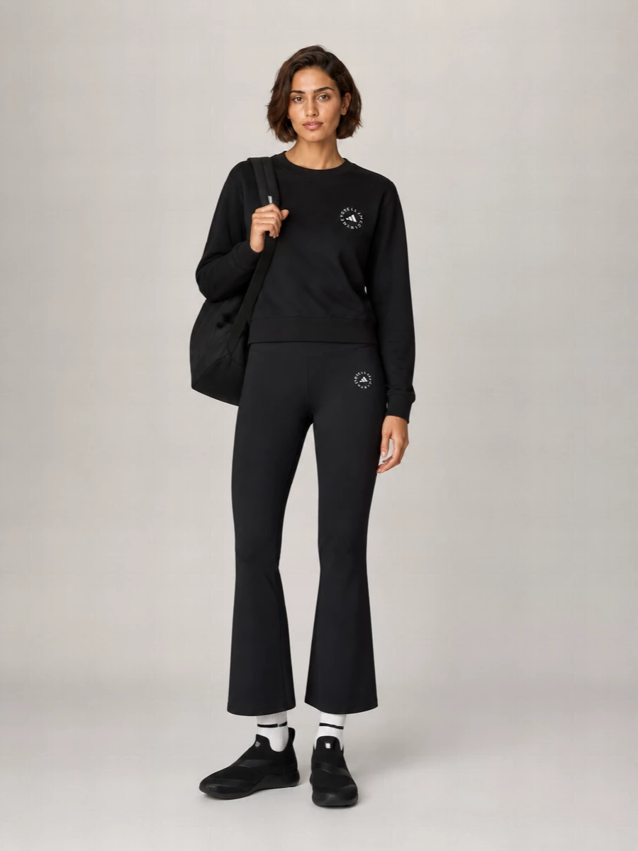 Adidas By Stella Mccartney Logo-Print Crew-Neck Sweatshirt