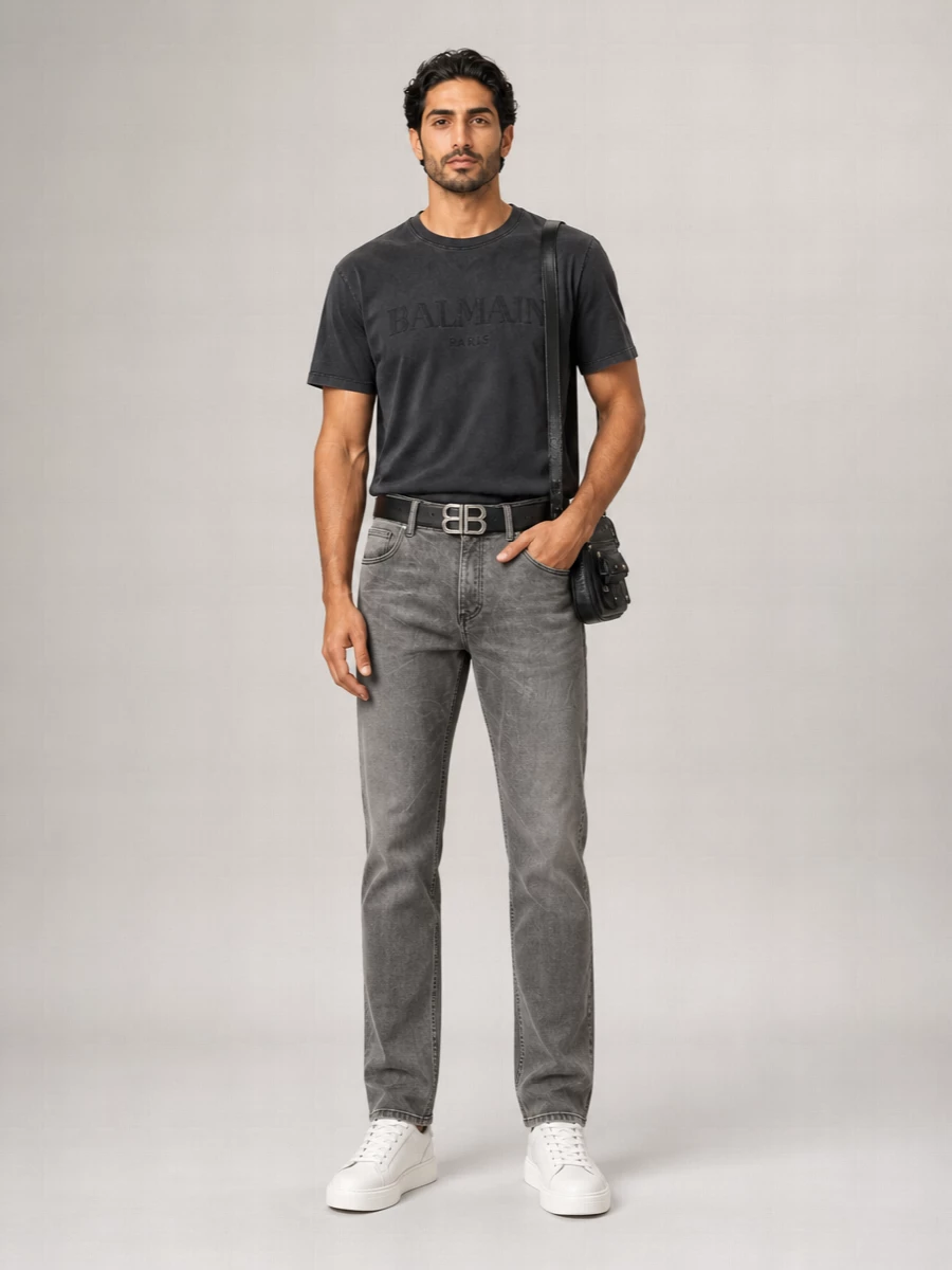 Balmain Regular-Fit Denim Straight-Leg Jeans
