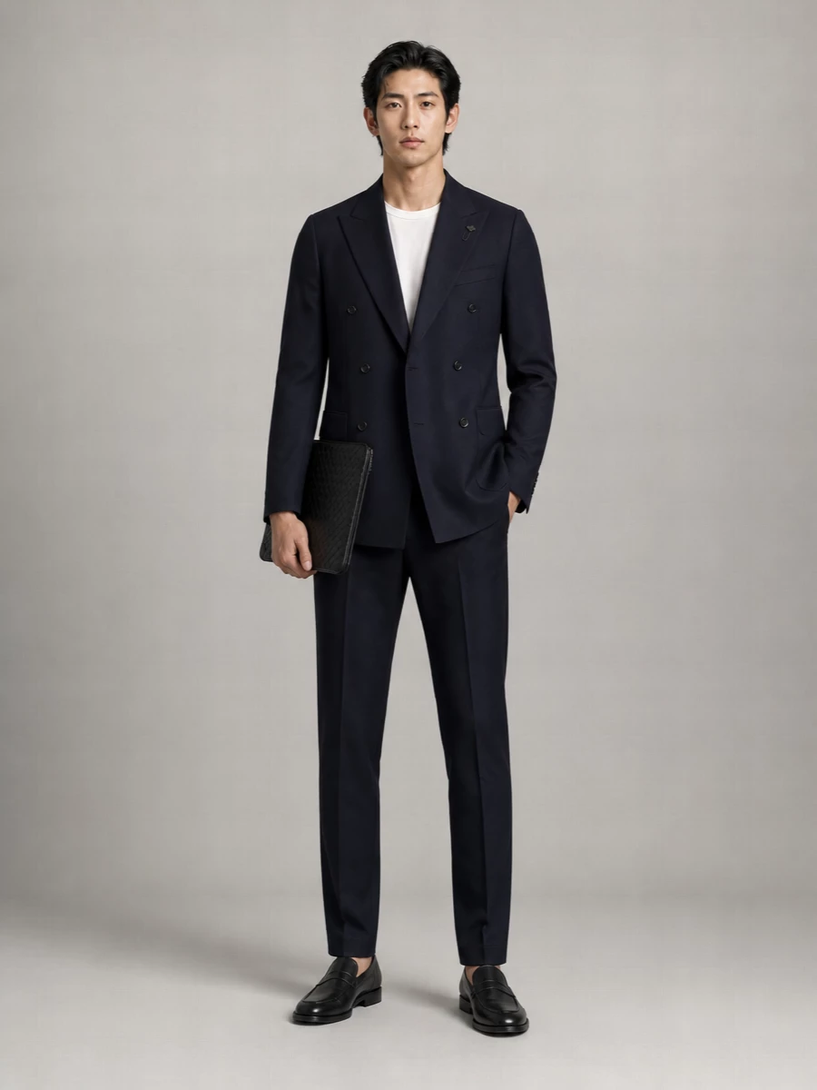 Lardini Cotton Double-Breasted Blazer
