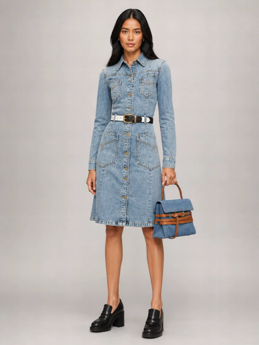 Moschino Denim Shoulder Bag