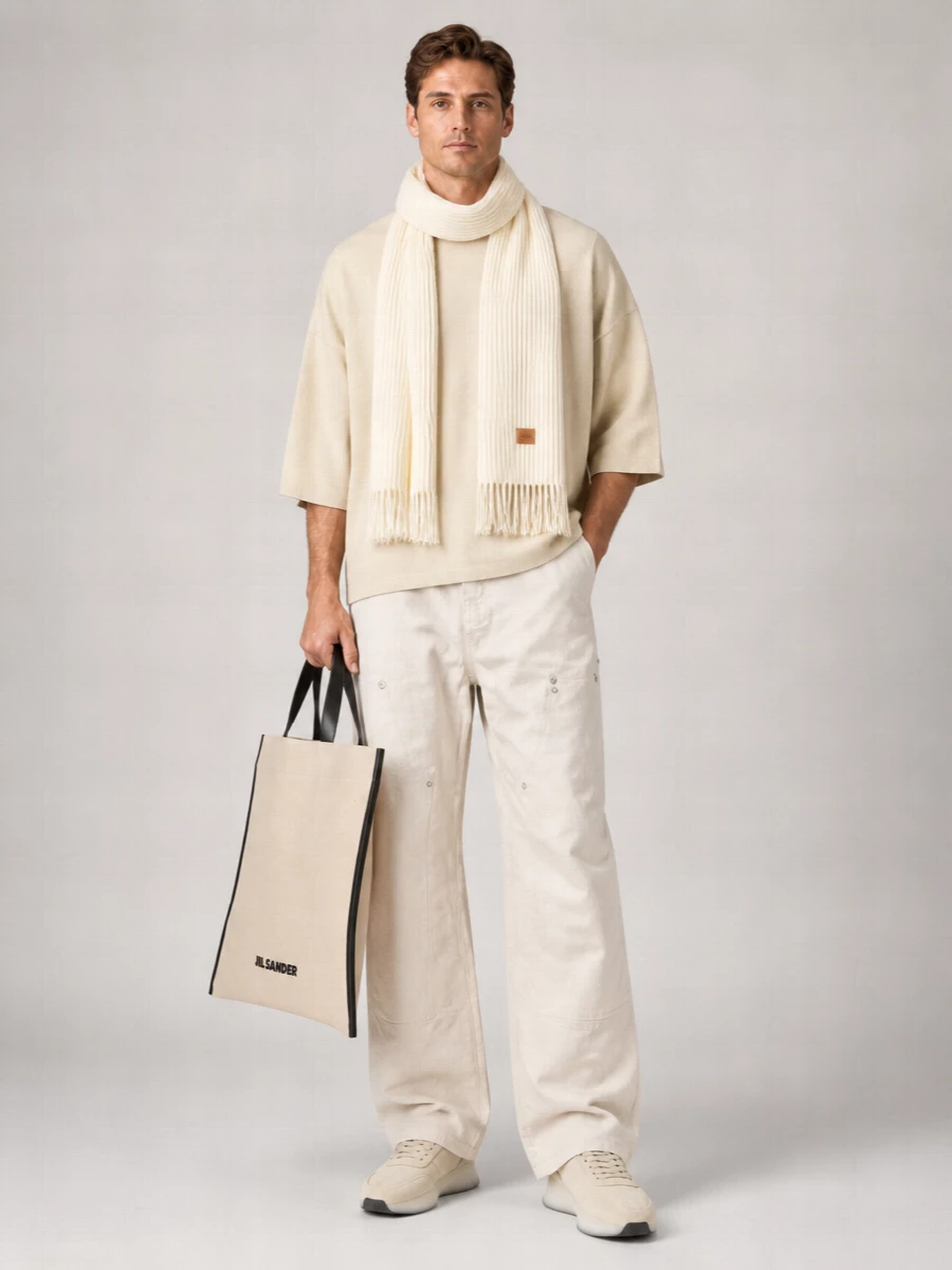 Fear Of God Virgin Wool Crewneck 3/4 Sleeve Jumper