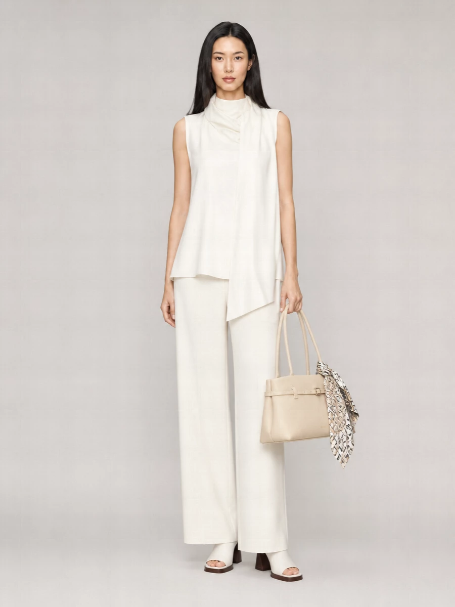 S Max Mara Silk Satin Blouse
