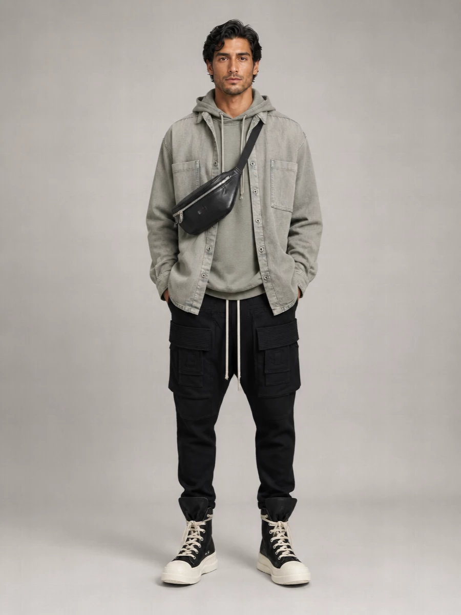Rick Owens Drkshdw Canvas Boots
