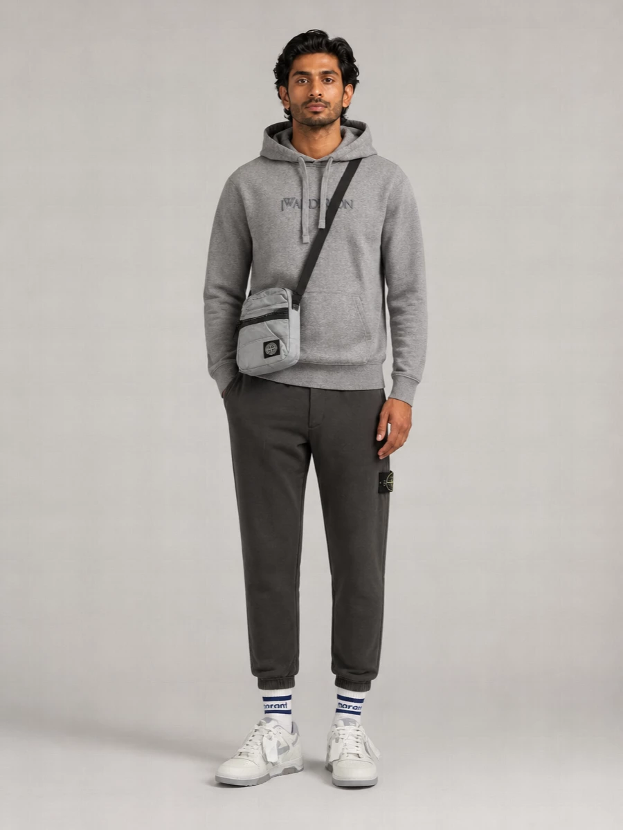 Jw Anderson Cotton Embroidered Hoodie