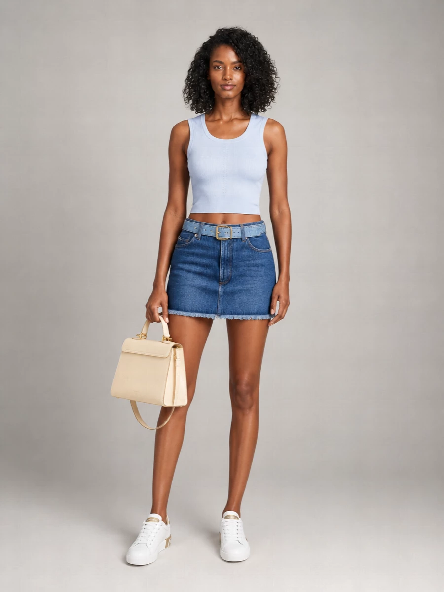 Dolce&Gabbana Denim Mini Skirt