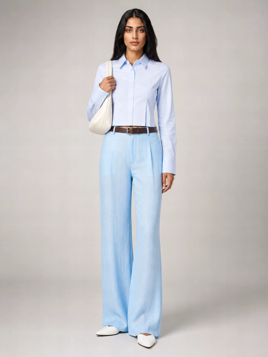 Sportmax Viscose Wide-Leg Trousers