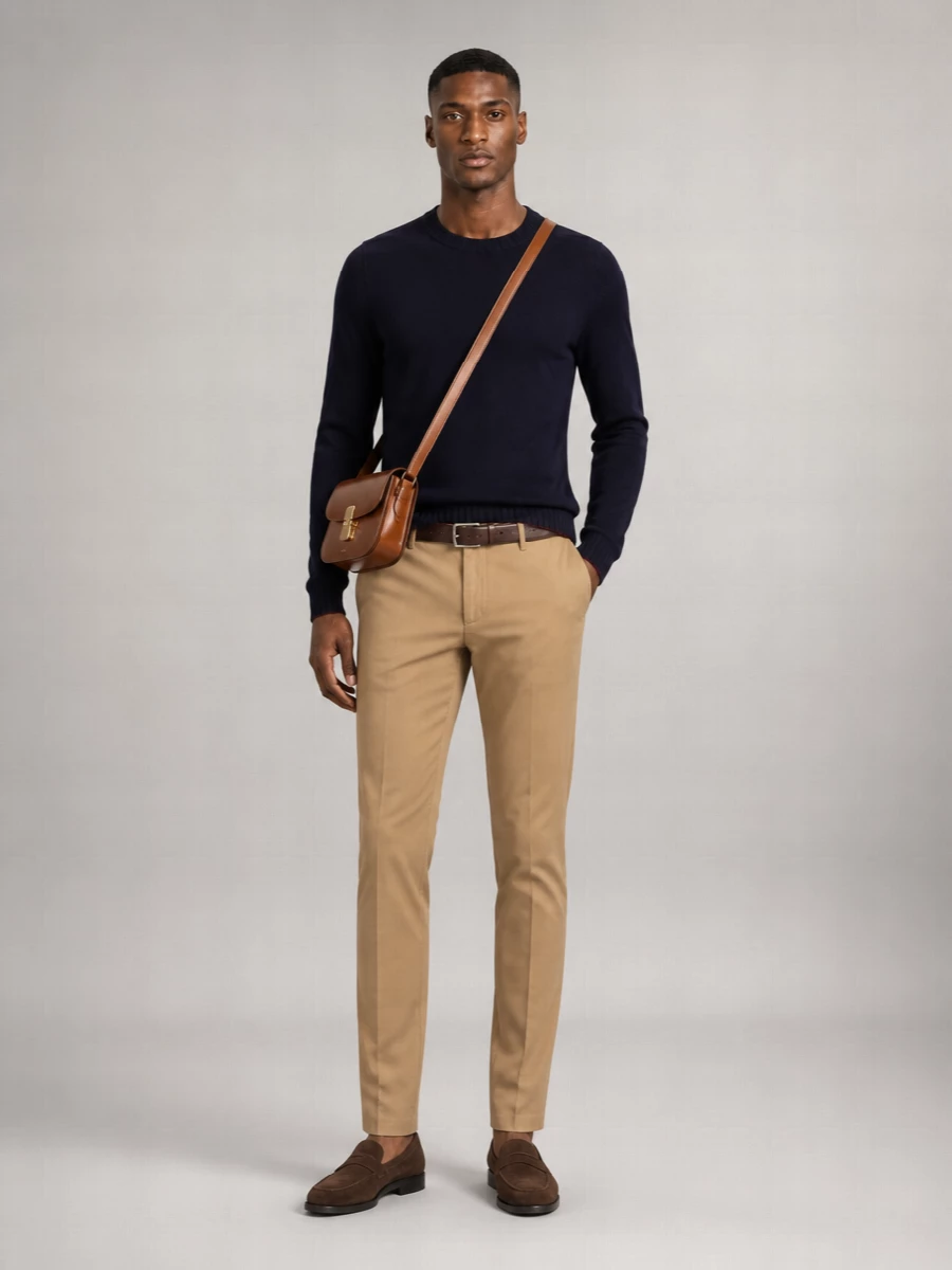 Dondup Cotton Chino Tailored Trousers