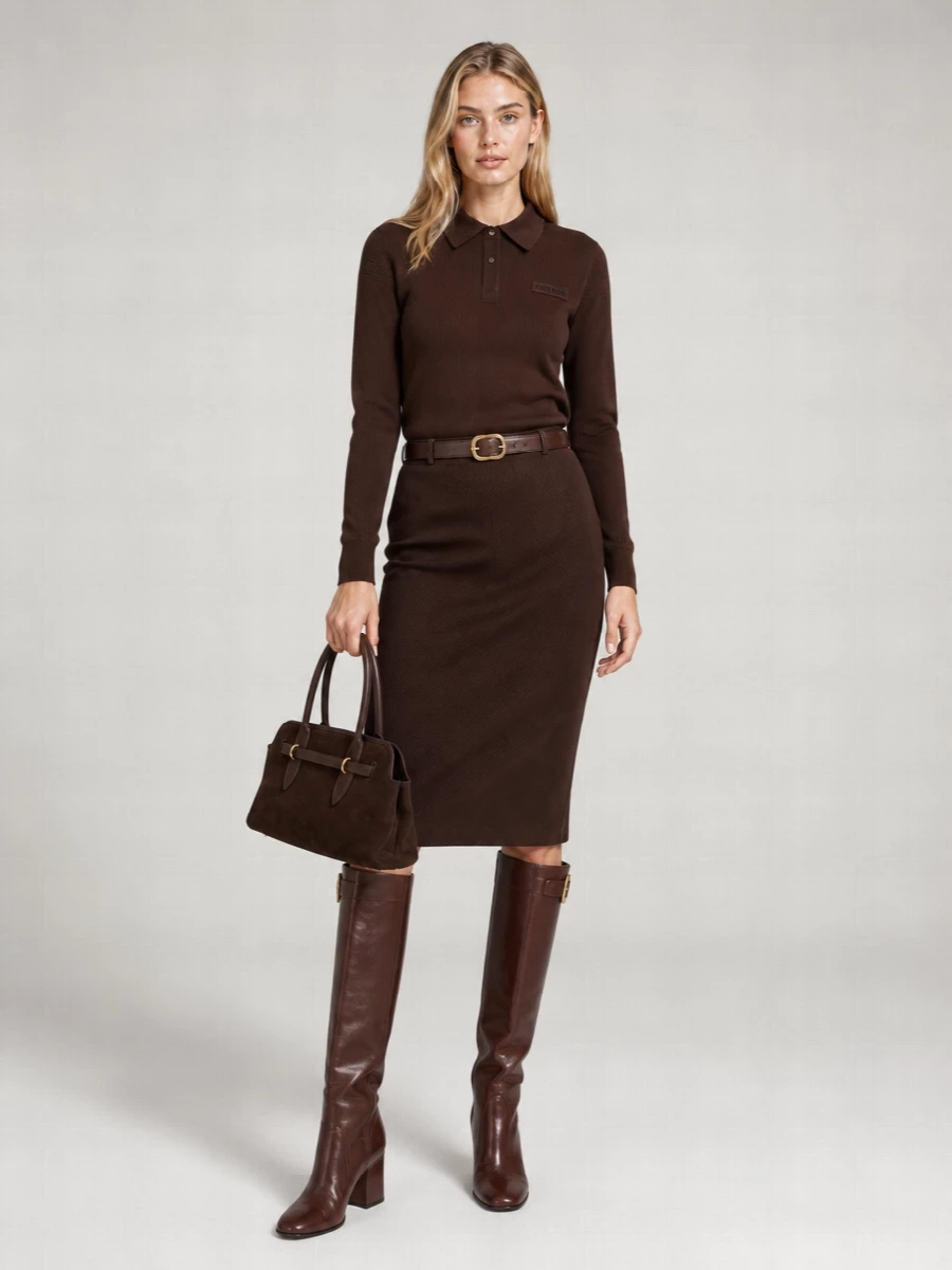 Miu Miu Virgin Wool Polo Shirt
