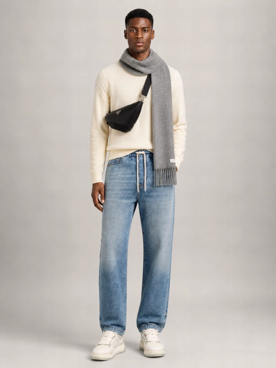Amiri Drawstring Baggy Jeans