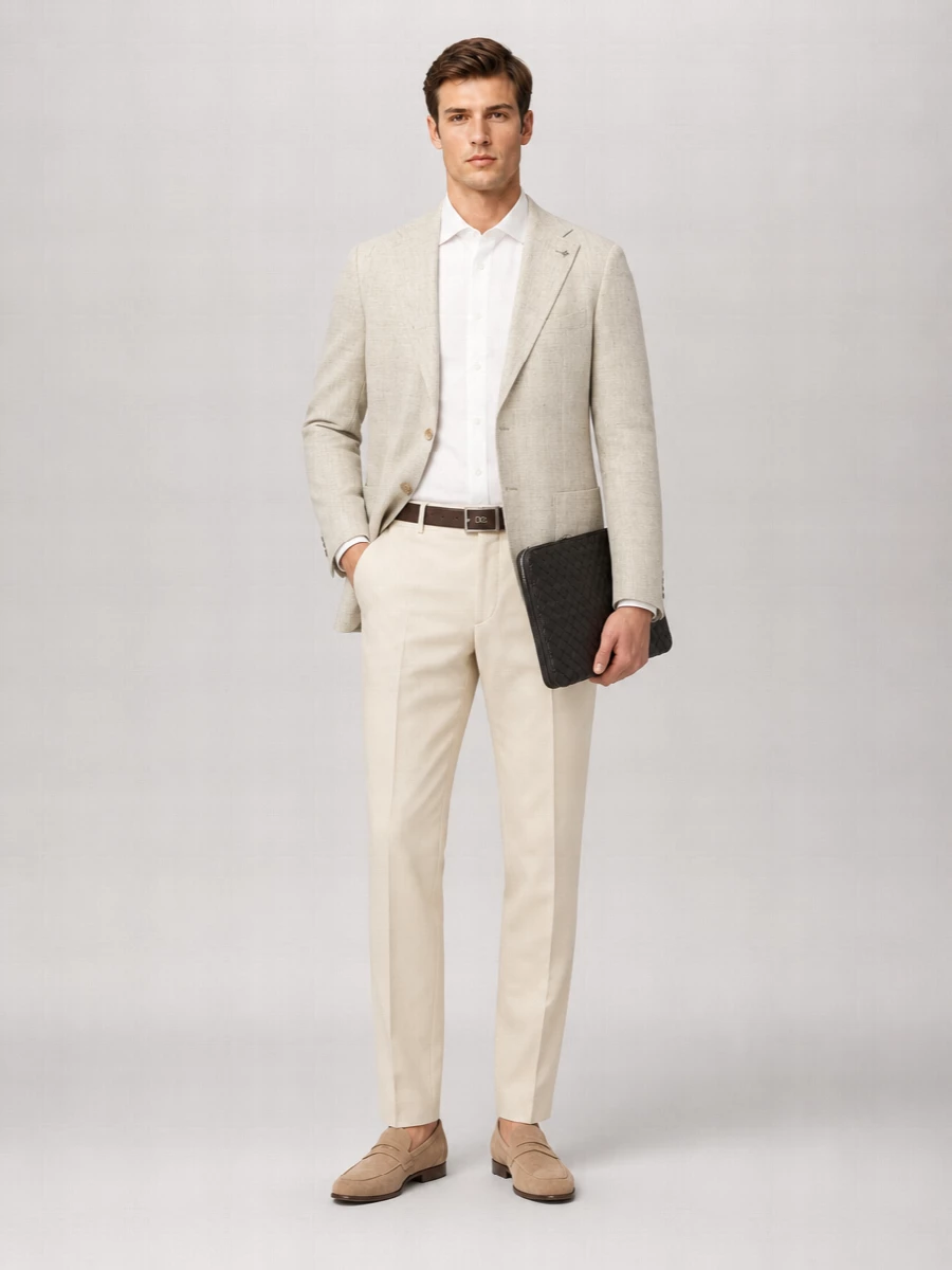 Pt Torino Regular-Fit Straight-Leg Trousers
