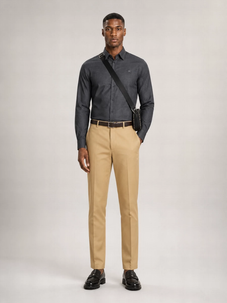 Burberry Regular-Fit Straight-Leg Trousers