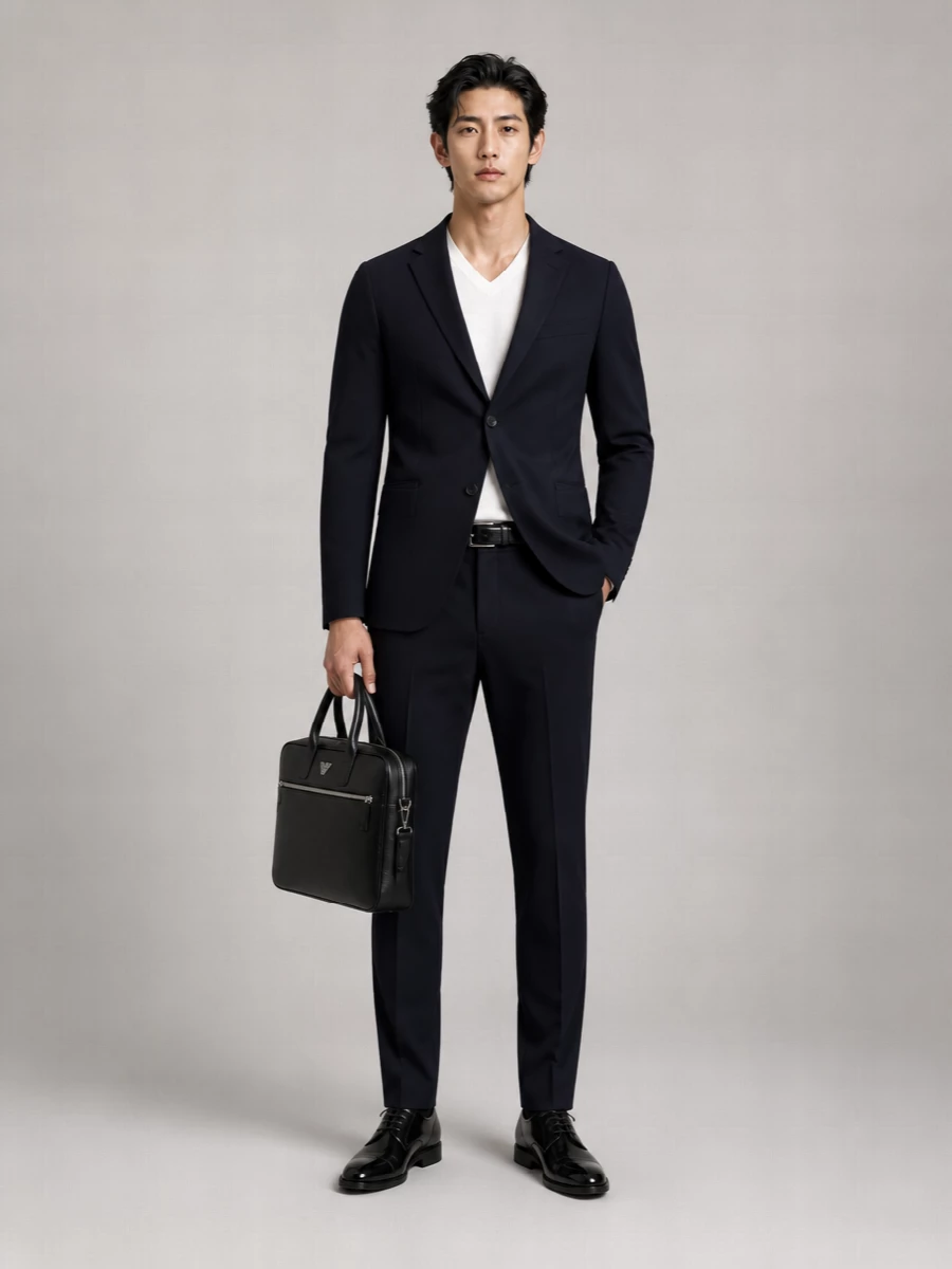 Emporio Armani Single-Breasted Suit Jacket