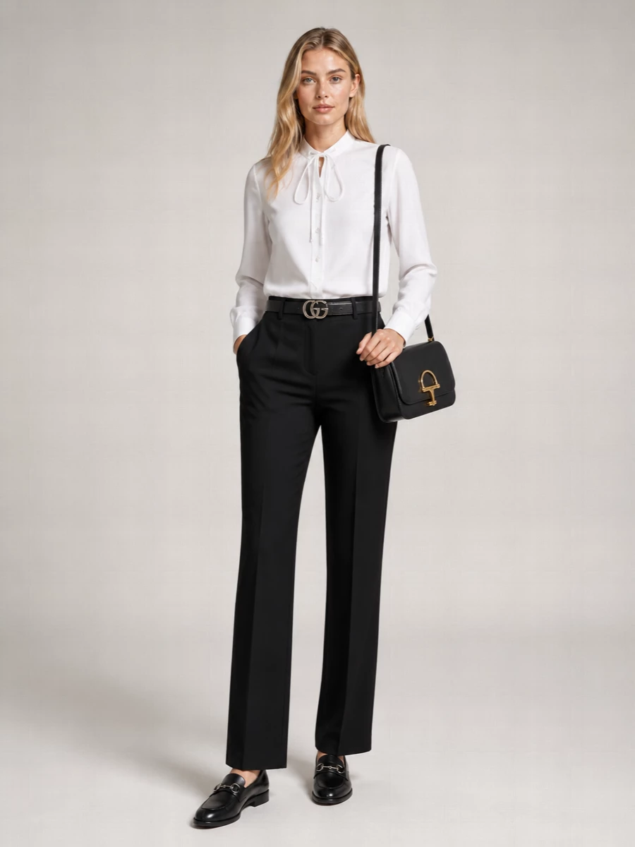 Gucci Embroidered Cotton Long-Sleeve Shirt